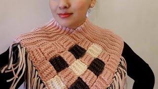 Linda Elegante y Abrigadoratejela paso a paso a crochet diy tutorial LasMaravillasdelCrochet [upl. by Mccomb106]