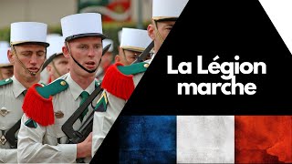 La Légion marche  Chant Militaire Français  ⚔️🇫🇷 avec paroles [upl. by Nodnnarb]