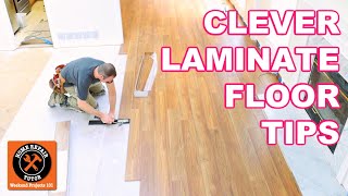 Laminate Floor Installation for Beginners  9 Clever Tips [upl. by Imefulo]