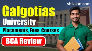 Galgotias University BCA Review  Fees Admission Placements Cutoff [upl. by Faustine238]