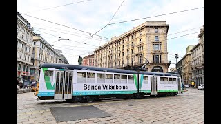 Tram storico a Milano per Banca Valsabbina flight autunno 2024 [upl. by Enial803]