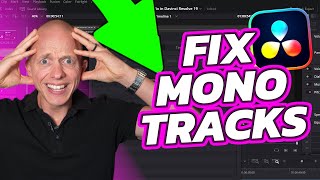 Mono Audio Fix in Davinci Resolve 19 [upl. by Natfa999]