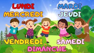 LES JOURS DE LA SEMAINE  Chanson pour Enfants  Apprendre en Chantant et en Samusant [upl. by Nylirret120]