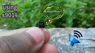 How to make mini amplifier using s9014 Transistor old mobile charger [upl. by Buschi]