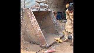 HUGE BUCKET MAKING OUT OF SHIP BREAK YARD bucket manufacturing shorts [upl. by Nihsfa]