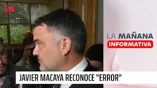 Macaya reconoce quoterror por mencionar un detalle procesalquot en caso de su padre [upl. by O'Gowan]