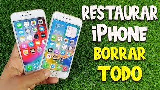 ✅ Cómo Formatear Restaurar o Borrar un iPhone y dejarlo como NUEVO [upl. by Eserehc262]