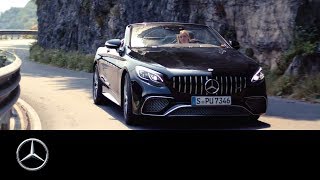 MercedesAMG SClass Cabriolet Coffee Break in Italy [upl. by Volkan254]