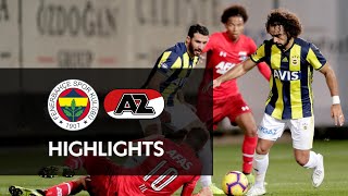 Fenerbahçe SK  AZ  Full Match  Friendly [upl. by Ahsekel]