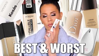 BEST amp WORST FOUNDATIONS  Luxury amp Drugstore [upl. by Rachel]