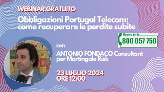 Webinar  Obbligazioni Portugal Telecom come recuperare le perdite subite [upl. by Yenreit]