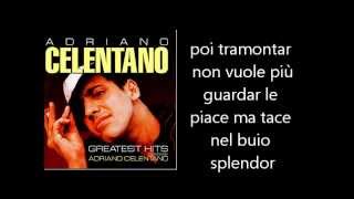 Adriano Celentano  La Mezzaluna Testo Lyrics [upl. by Sayles848]