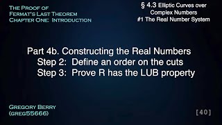 Dedekind Cuts  Constructing the Real Numbers Part 2  Steps 2 amp 3 4314b [upl. by Anayia]