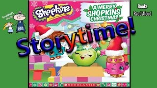 A MERRY SHOPKINS CHRISTMAS Read Aloud  Christmas Stories  Bedtime Story Read Along Books [upl. by Eybba]