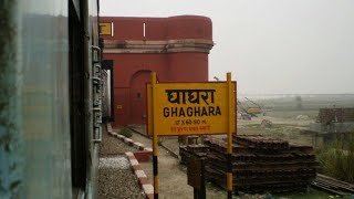 12556 GORAKHDAM EXPRESS crossed Ghaghra River Anglin Bridge With Gonda WDP4D [upl. by Pacian]