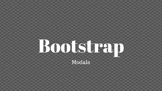 Using Bootstrap Modals [upl. by Atilek]