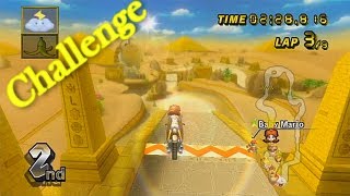 Mario Kart Wii Challenge  Dry Dry Ruins Pillar Challenge [upl. by Ithsav994]