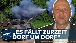 PUTINS KRIEG quotGroße Gefahr für ukrainische Truppenquot – Russen könnten Ukrainer im Osten einkesseln [upl. by Eednak]