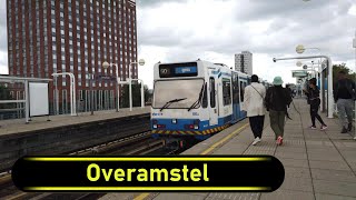 Metro Station Overamstel  Amsterdam 🇳🇱  Walkthrough 🚶 [upl. by Malorie]