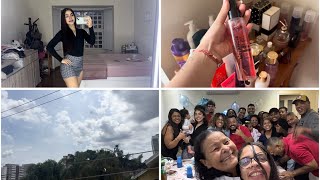 UM SÁBADO COMIGO  vlog  festa 🩷 [upl. by Emarie898]