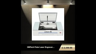 OMTech Polar Laser Engraver Cutter Lightburn Compatible Desktop 50W CO2 Laser Engraving Cutting [upl. by Thackeray]