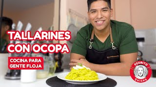 Tallarines con ocopa  Receta Fácil  Cocina para gente floja  Pedrito Quispe [upl. by Mansur798]