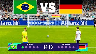 BRAZIL VS GERMANY  NEYMAR VS NEUER😱  PENALTY SHOOTOUT [upl. by Nikolos943]