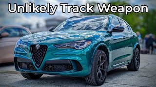 2024 Alfa Romeo Stelvio Quadrifoglio Track Review  Power Oversteering SUV [upl. by Dnumde873]