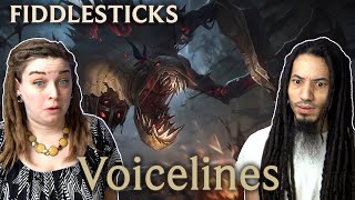 Arcane fans react to Fiddlesticks Voicelines  League Of Legends [upl. by Leanna937]