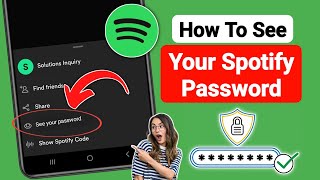 How To See Your Spotify Password 2024 Update  See Your Spotify Password [upl. by Fondea979]