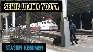 SENJA UTAMA YOGYA MINGGU MALAM TIBA DAN DIBERANGKATKAN DARI STASIUN KEBUMEN [upl. by Zimmerman]