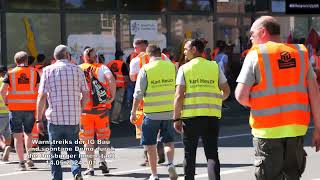 Warnstreiks der IG Bau und spontane Demo durch die Duisburger Innenstadt 14052024 01 [upl. by Nuris]