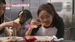 아이오아이 IOI FMV Knowing Kang Mina Part 1 Food funny clips [upl. by Annaeirb]