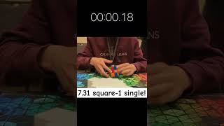 7315 square1 single WR366 rubikscube cubing squareone speedcubing sq1 [upl. by Gingras]