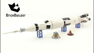 Lego Ideas 21309 NASA Apollo Saturn V  Lego Speed Build [upl. by Aisek]