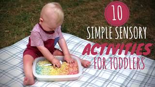 10 Simple Sensory Activities for Toddlers  DIY Baby Entertainment [upl. by Treblihp]