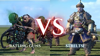 WARHAMMER III Total War  Ratling Guns VS Streltsi [upl. by Aura]