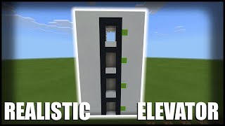 WORKING Realistic Elevator in Minecraft [upl. by Ardnaiek]