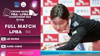 FULL MATCH LEE MIRAE vs KANG JIEUN  R32 LPBA  Crown Haitai Championship 2024 [upl. by Salkcin]