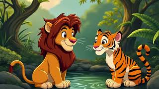 The Lion and the Tiger A Jungle Tale of Survival and Friendship [upl. by Airehs807]