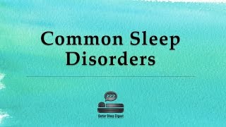 Common Sleep Disorders  Sleep Disorders [upl. by Ennylhsa298]