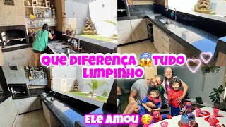 MUITA SUJEIRA😱LIMPEI TODA ÁREA GOURMET FICOU LINDO  COMPREI PRESENTE ANIVERSÁRIO Théo 🥳ELE AMOU [upl. by Adna]