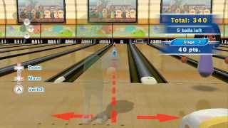 Wii Sports Club Bowling  Spare Pickups Training  2630 Points Platinum Medal [upl. by Namhcan]