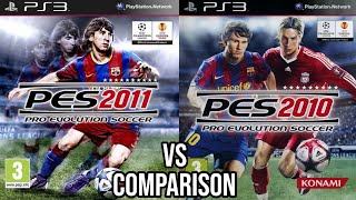 PES 2011 VS 2010 PS3 [upl. by Irot852]