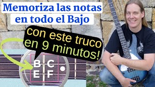 Aprender las notas en el Bajo fácil y rápido con un simple truco [upl. by Maxy569]