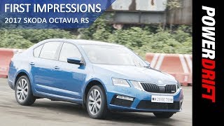 Skoda Octavia RS  First Impressions  PowerDrift [upl. by Donatelli]