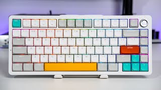 ⌨️ Marvo ColorReco S75 A75 — Kailh Low Profile White Peach tactile sound test [upl. by Barlow]