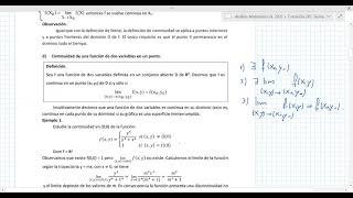 Clase 3 Continuidad [upl. by Maurey]