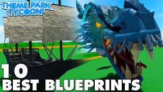 Top 10 BEST Blueprints ID In Theme Park Tycoon 2 [upl. by Loni]