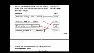 CGP SPAG SATs Buster Set B Test 2 walkthrough  Year 6 SATs Punctuation and Grammar Revision [upl. by Aiksas]